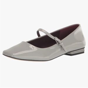 Franco Sarto Gray Patent Leather Flats